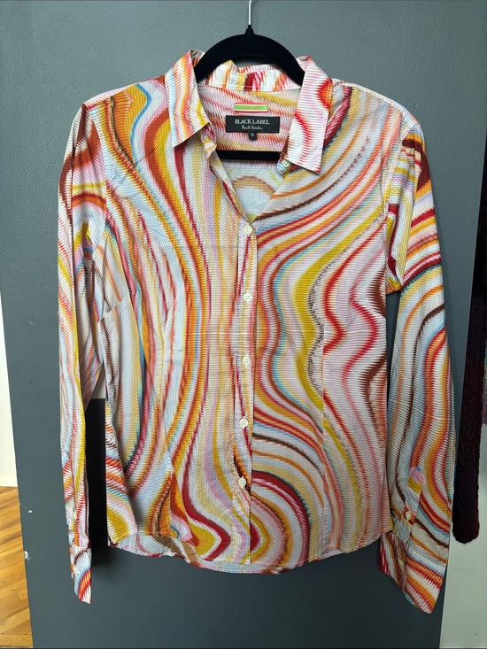 Paul Smith Tops - PAUL SMITH Black Label Gorgeous Luxury Italian Fabric Blouse Made in Portugal